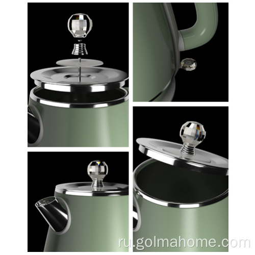 1.8L беспроводной чайник BPA Free Cool Touch бойлер с горячей водой с двойными стенками, чай, кофе, электрический чайник